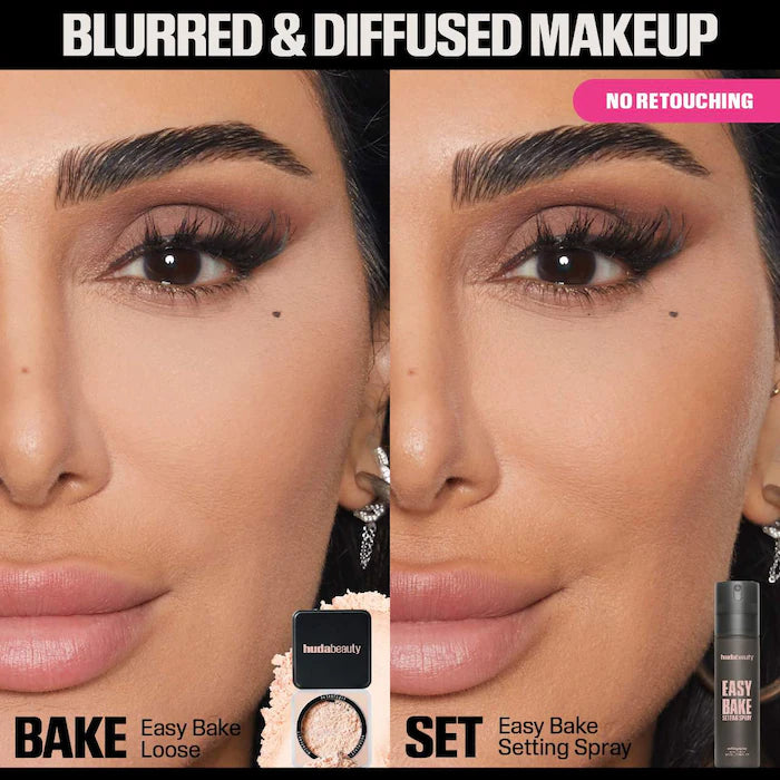 Easy Bake Setting Spray – Fijador de Maquillaje de Huda Beauty