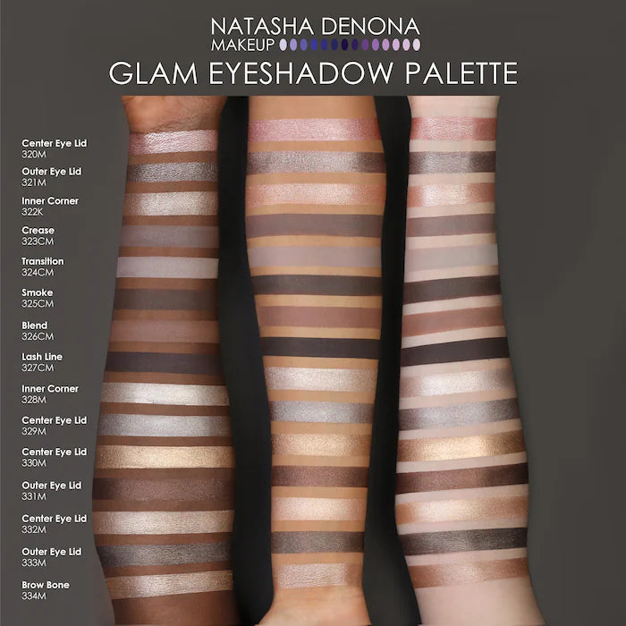NATASHA DENONA 
Glam Eyeshadow Palette
