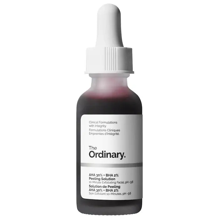 The Ordinary 
AHA 30% + BHA 2% High-Strength Peeling Solution for Brightening