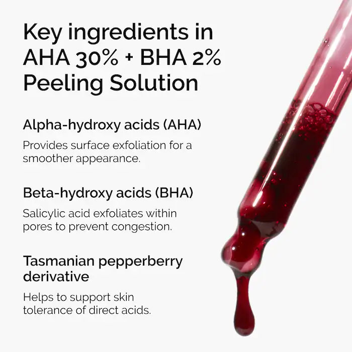 The Ordinary 
AHA 30% + BHA 2% High-Strength Peeling Solution for Brightening