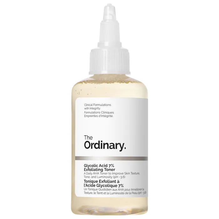 The Ordinary 
Glycolic Acid 7% Exfoliating and Brightening Daily Toner 100ml