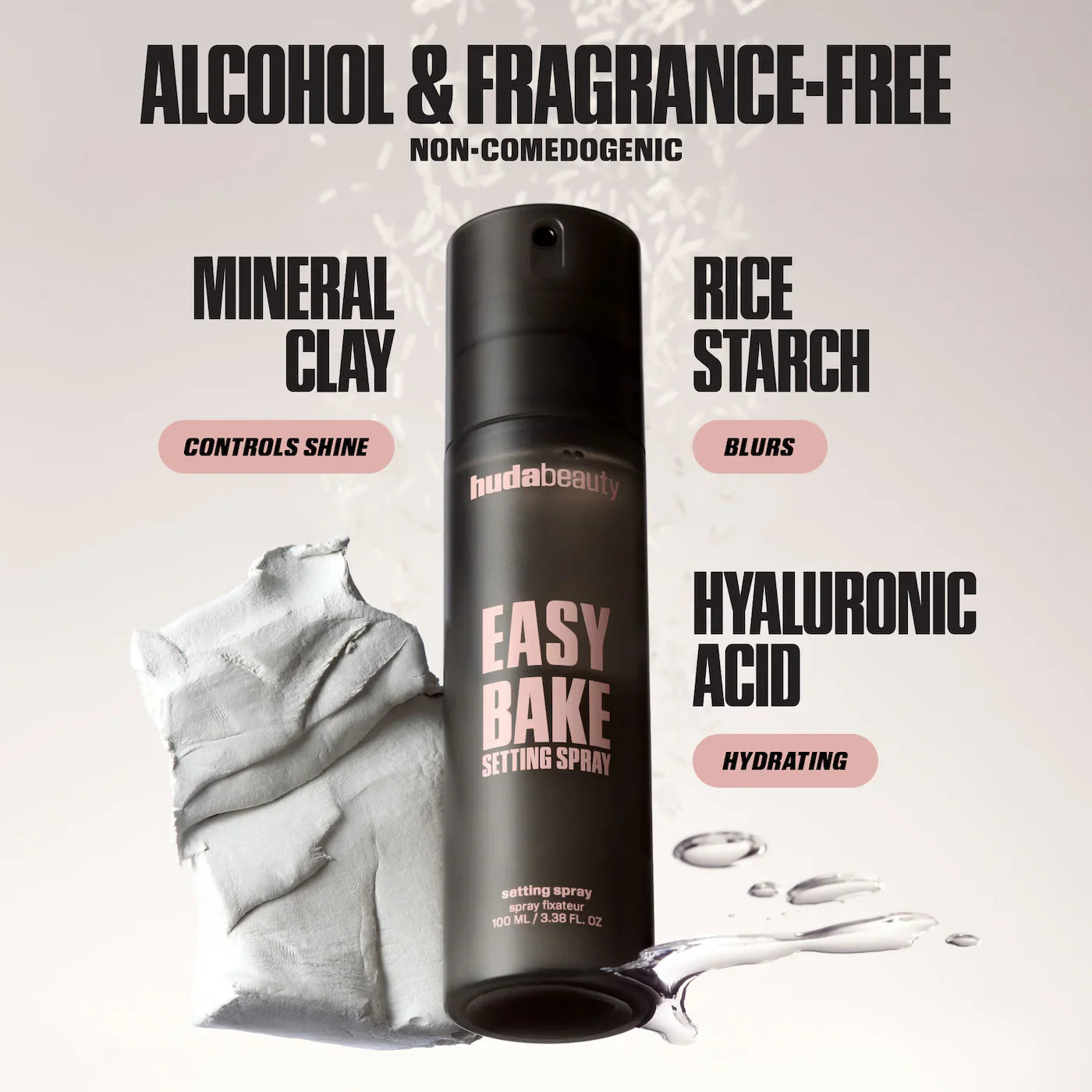Easy Bake Setting Spray – Fijador de Maquillaje de Huda Beauty